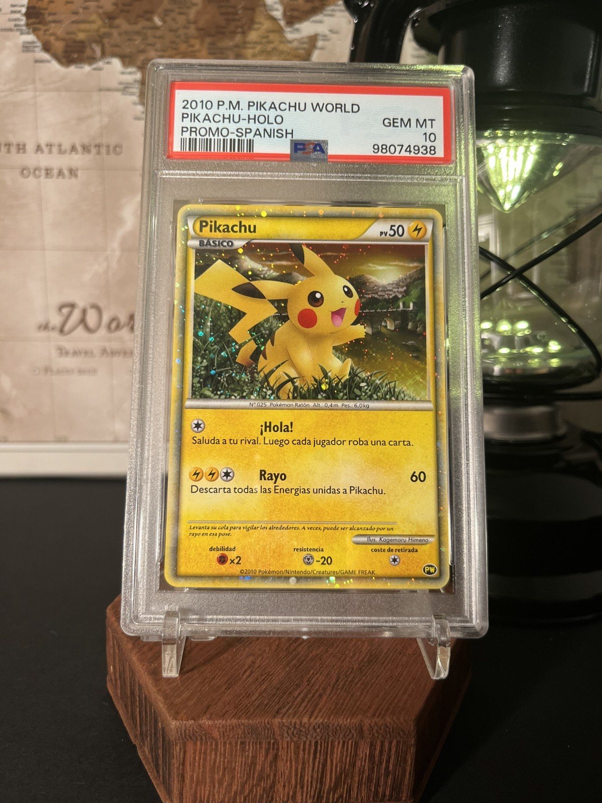 Pikachu Holo PW Promo Spanish Exclusive - Pokemon Card Japanese JP PSA10 – Photo 1